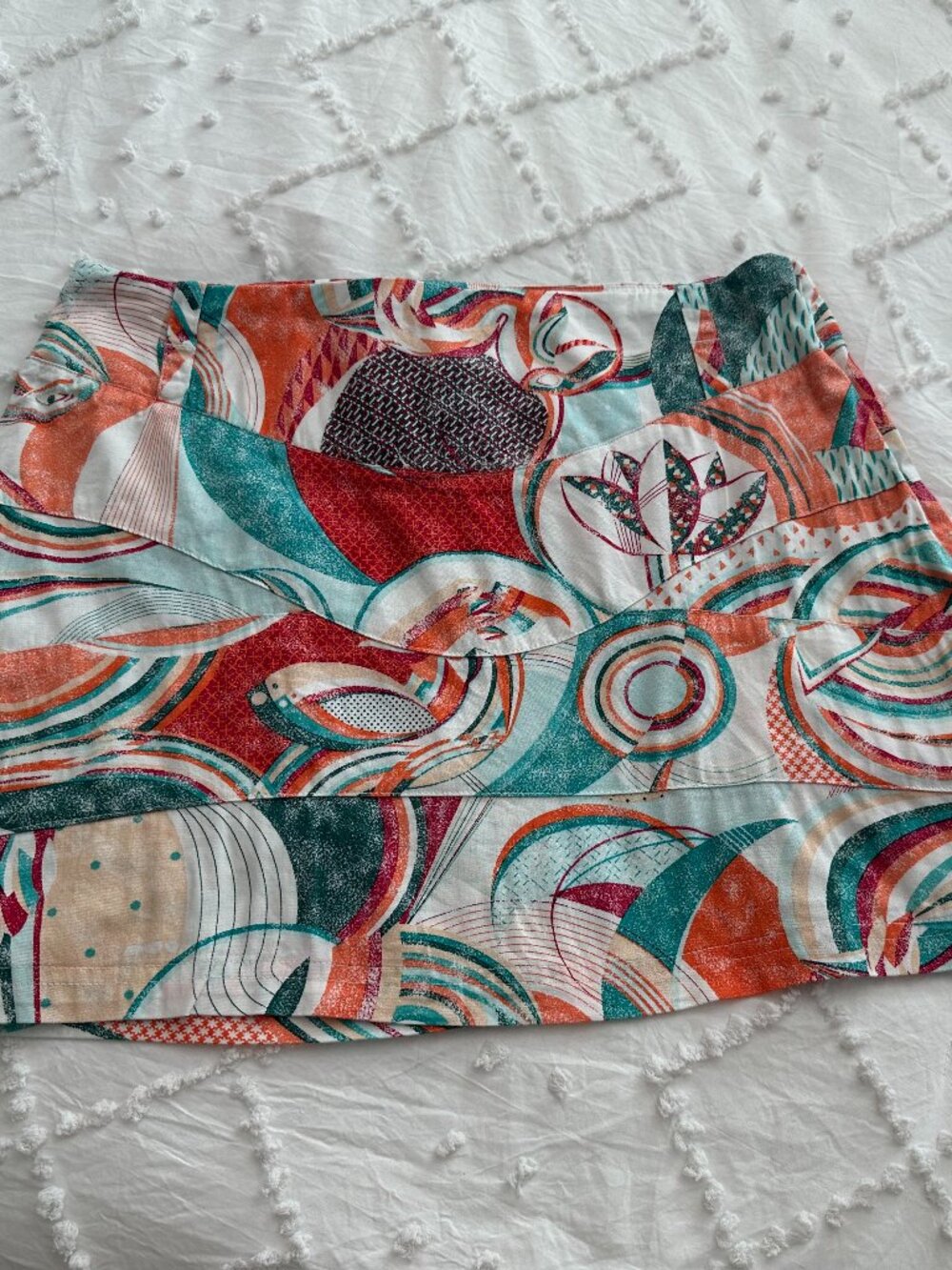 Skunkfunk Abstract Print Mini Skirt L M/L